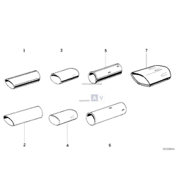 Końcowka rury wydechowej, czarna - 82129408599