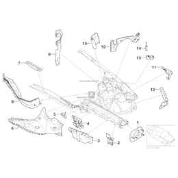 Wspornik sterownika hydraulicznego ABS - 41148201492