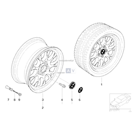 Obręcz koła aluminiowa - 36116762109