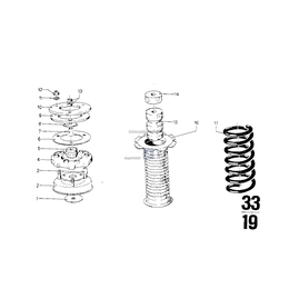 Sprężyna śrubowa - 33531112104