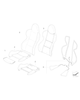 Poszycie siedz., materiał/skóra, prawe - 52107837408
