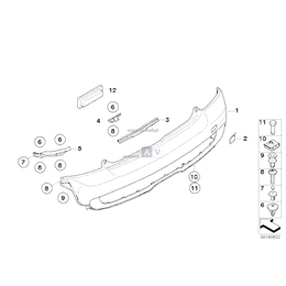 Osłona ucha holowniczego grunt. prawa - 51122755694