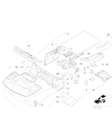 Izolacja dźwiękowa pokrywy silnika BMW E39 520 523 525 528 530 540 M5 - 51488159483