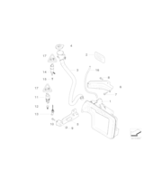Zbiornik spryskiwaczy szyby czołowej - 61667179454