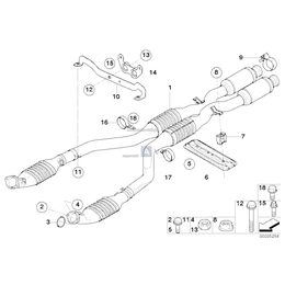 AT-Katalizator z tłumikiem środkowym - 18307840684