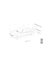 Listwa ozdobna tylna prawa - 51135476176