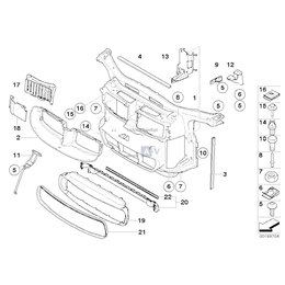 Uszczelka kanału powietrza - 51648042572