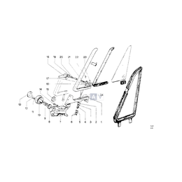 Mechanizm szyby uchylnej - 51326654360