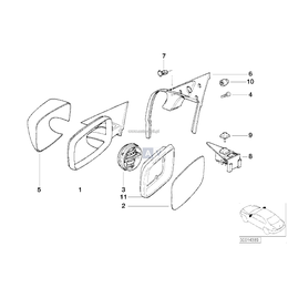 Szkło lusterka podgrzewane - 51168124679