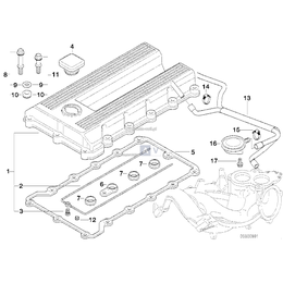Uszczelka BMW E36 Z3 318i 318ti 318is M44 - 11121247948