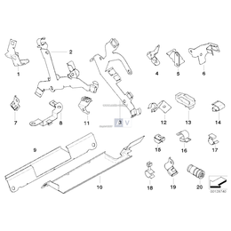 Uchwyt przewodu B+, tylko w połączeniu z - 12527515664