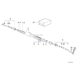 Drążek kierowniczy lewy - 32111141565