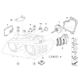 Kierunkowskaz LED lewy - 63127245815