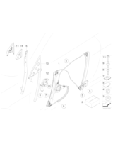Prowadnica szyby prawa - 51337009708