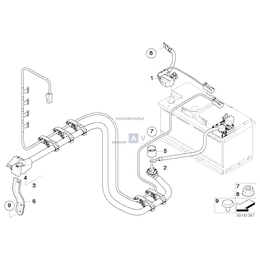 Kabel plus akumulatora - 61129204964