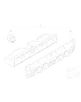 Panel obsługi automatycznej klimatyzacji - 64116953185