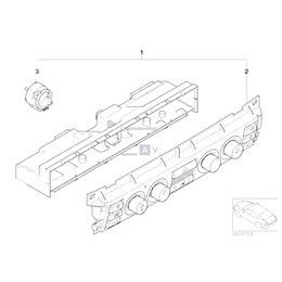 Panel obsługi automatycznej klimatyzacji - 64116953185