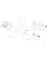 Mechanizm rozkł. fotela, zewn., prawy - 52101917346