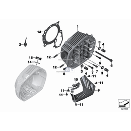 Osłona cylindra dolna lewa - 12137653137