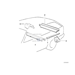 Mocowanie obudowy bagażnika, prawe - 41008149212