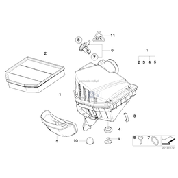 Filtr powietrza HFM - 13713448999