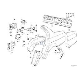 Element błotnika tylnego prawego - 41351963136