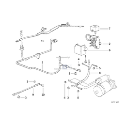 Przewód alternator-wyprowadz. B+ - 12511732762