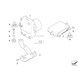 Sterownik ABS/ASC+T, tylko w połączeniu z - 34521090921