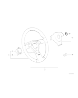 Kierownica sportowa M Technic S/szara - 32332227051
