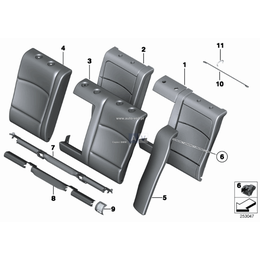 Osłona Isofix zewn. lewa - 52207247233