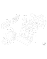 Tylna ściana fotela sportowego BMW - 52102427871