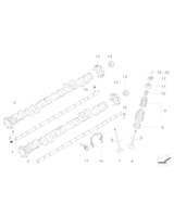 Oś dźwigienki zaworowej, ssanie - 11337831707