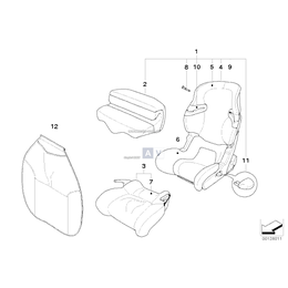 Poszycie siedziska BMW Junior Seat III - 82220142599