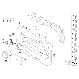 Klamka wewn. prawa, matt silver - 51411502074