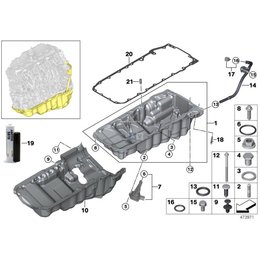 O-ring bagnetu oleju BMW E30 E31 E32 E34 E36 E38 E39 E46 E60 E61 E63 E65 E70 E83 X3 E90 E87 F10 F11 F12 F20 F30 F31 F39 F45 G01 