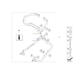 Element dystansowy mocowania kufra, pasuje tylko do - 71607704404