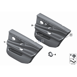 Tapicerka drzwi tylna prawa - 51427261002