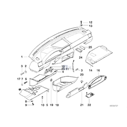 Obudowa tablicy przyrządów - 51458186073