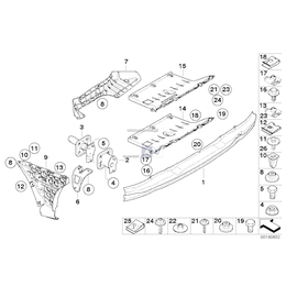 Element deformacyjny tylny lewy - 51127033713