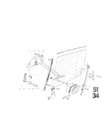 Siłownik szyby przedni lewy - 51326746100
