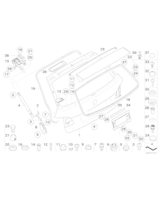 Tylny spoiler gruntowany - 51717061467