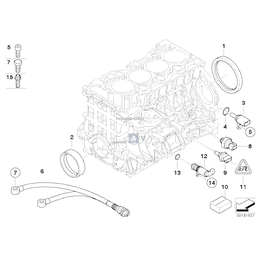 Zawór hydrauliczny czujnik podciśnieniowy BMW F01 F07 F10 F11 F12 F13 F15 F16 X5 X6 F25 F26 X3 X4 F30 F31 F36 - 11417584990