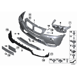 Osłona ucha holowniczego z przodu - 51117210474