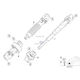 Przegub kolumny kierowniczej dolny - 32306761570