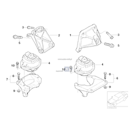 Rubber mounting - 22116770790