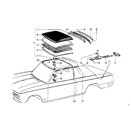 Wspornik dachu hardtop - 54211820325