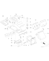 Wkład konsoli środkowej tył - 51168150395