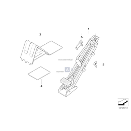 Klamra podnośnika samochodowego BMW E39 520 523 525 528 530 535 540 M5 - 71126765001