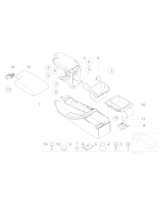 Osłona podłokietnika środkowego - 51168231319