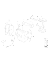 Zestaw naprawczy zacisku przód BMW E84 X1 E90 E91 E92 E93 - 34116769090